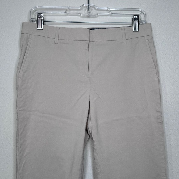 J. Jill Wearever Refined Woven Trouser Pant, Beige, Size 8 Petite - Picture 5 of 9